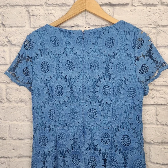 Talbots Floral Crochet Lace Dress - Picture 6 of 8